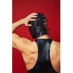 Закритий шкіряний капюшон D&A Deprivation mask Leather - мініатюра 2