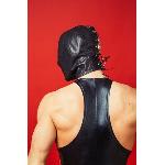 Закритий шкіряний капюшон D&A Deprivation mask Leather - мініатюра 3