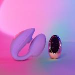 Віброяйце з вакуумною кліторальною стимуляцією Love To Love Wonderlover VIVA MAUVE - мініатюра 3