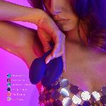 Віброяйце з вакуумною кліторальною стимуляцією Love To Love Wonderlover MIDNIGHT INDIGO - мініатюра 2