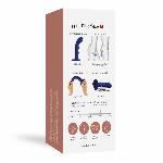 Насадка для страпона з подвійною точковою пульсацією Strap-On-Me TAPPING DILDO WAVE – NIGHT BLUE, М - мініатюра 4