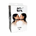 Подвійний кляп Art of Sex - Twins, натуральна шкіра - мініатюра 2