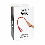 Батіг з екошкіри Art of Sex - Mistress, червоний - мініатюра 2