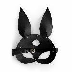 Шкіряна маска Зайчика Art of Sex - Bunny mask, колір Чорний - мініатюра 3