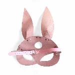 Шкіряна маска Зайчика Art of Sex - Bunny mask, колір Рожевий - мініатюра 3