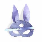 Шкіряна маска Зайчика Art of Sex - Bunny mask, колір Лавандовий - мініатюра 3