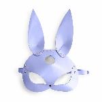 Шкіряна маска Зайчика Art of Sex - Bunny mask, колір Лавандовий - мініатюра 4