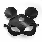 Шкіряна маска мишки Art of Sex - Mouse Mask, колір Чорний - мініатюра 4