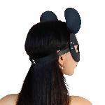 Шкіряна маска мишки Art of Sex - Mouse Mask, колір Чорний - мініатюра 5