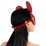 Шкіряна маска мишки Art of Sex - Mouse Mask, колір Червоний - мініатюра 5