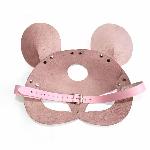 Шкіряна маска мишки Art of Sex - Mouse Mask, колір Рожевий - мініатюра 3