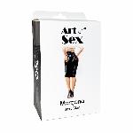 Сексуальна вінілова спідниця Art of Sex - Morgana з вирізом і шнурівкою, колір червоний, розмір XL - мініатюра 5