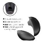 Вакуумний кліторальний смарт-стимулятор Svakom Pulse Galaxie Midnight Black, проєктор зоряного неба - мініатюра 14