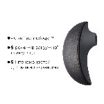 Вакуумний кліторальний смарт-стимулятор Svakom Pulse Galaxie Midnight Black, проєктор зоряного неба - мініатюра 11