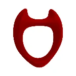 Ерекційне кільце Wooomy Toro L Red - мініатюра 1
