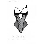 Еротичне боді Passion MARINA BODY, S/M, black, з відкритими чашками - мініатюра 4