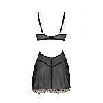 Еротичний пеньюар Passion MARINA CHEMISE, L/XL, beige - мініатюра 5