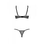 Еротичний комплект Passion MARINA SET WITH OPEN BRA, XXL/XXXL, black, відкриті чашки - мініатюра 5