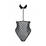 Еротичне боді Passion TRISHA BODY, L/XL, black, з відкритими чашками - мініатюра 6