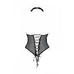 Еротичне боді Passion TRISHA BODY, S/M, black, з відкритими чашками - мініатюра 5