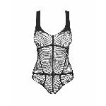 Еротичне боді з доступом Obsessive B336 crotchless teddy S/M/L - мініатюра 5