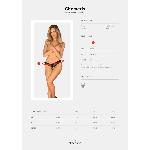 Трусики з доступом Obsessive Chemeris crotchless panties XL/2XL - мініатюра 7