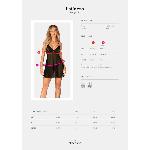 Пеньюар та трусики Obsessive Latinesa babydoll & thong XS/S - мініатюра 5