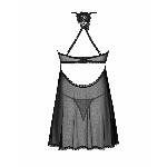 Пеньюар та трусики Obsessive Latinesa babydoll & thong M/L - мініатюра 6