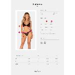 Комплект Obsessive Latinesa 2-pcs set XS/S, бюстгальтер та трусики - мініатюра 5