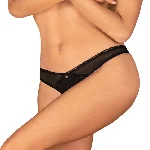 Трусики з доступом Obsessive Latinesa crotchless thong XL/2XL Новинка - мініатюра 1