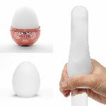 Мастурбатор-яйце Tenga Egg Gear, щільний TPE, пробник лубриканту 5 мл - мініатюра 4