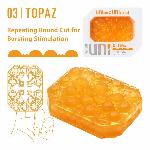 Унісекс-стимулятор Tenga UNI Topaz, помаранчевий, рельєф у вигляді горбків, лубрикант у комплекті - мініатюра 5