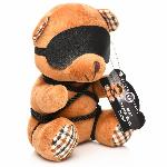Плюшевий ведмедик ROPE Teddy Bear БДСМ у шкіряній масці та обв’язці, 22x16x12 см - мініатюра 7
