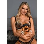 Плюшевий ведмедик ROPE Teddy Bear БДСМ у шкіряній масці та обв’язці, 22x16x12 см - мініатюра 3