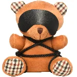 Плюшевий ведмедик ROPE Teddy Bear БДСМ у шкіряній масці та обв’язці, 22x16x12 см - мініатюра 1