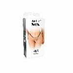 Сексуальні трусики з ланцюжком та підвіскою Art of Sex - KISS panties L-2XL, колір чорний - мініатюра 5