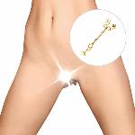 Затискач для клітора Art of Sex - Clit Clamp Butterfly, золото - мініатюра 3