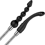 Набір анальних насадок для душу Nexus Advanced Shower Douche Duo Kit – Black, 2 шт - мініатюра 1
