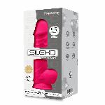 Фалоімітатор SilexD Norman Pink (MODEL 4 size 8.5in), двошаровий, силікон + Silexpan, діаметр 5 см - мініатюра 3