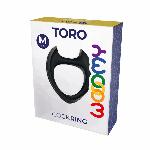 Ерекційне кільце Wooomy Toro M Black - мініатюра 3