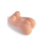 Мастурбатор-мініторс з вібрацією Real Body Real Amber, вагіна та анус, 25х18 см - мініатюра 3