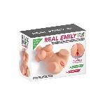 Мастурбатор-мініторс з вібрацією Real Body Real Emily, вагіна та анус, 29,5х19,3 см - мініатюра 5