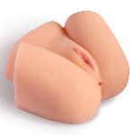 Мастурбатор-півторс з вібрацією Real Body Real Vicky вагіна та анус, 22х19 см - мініатюра 2