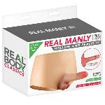 Силіконові трусики з порожнистим фалоімітатором Real Body Real Manly Hollow, L/XL, для нього - мініатюра 5