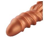 Фалоімітатор для секс-машин Hismith Spiral Grain Silicone Dildo Monster Series, спіральний рельєф - мініатюра 4