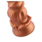 Фалоімітатор для секс-машин Hismith Spiral Grain Silicone Dildo Monster Series, спіральний рельєф - мініатюра 6