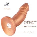 Фалоімітатор з вібрацією Hismith Slightly Curved Vibrating Silicone Dildo Monster Series, KlicLok - мініатюра 3