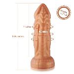 Фалоімітатор з вібрацією Hismith Slightly Curved Vibrating Silicone Dildo Monster Series, KlicLok - мініатюра 2