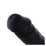 Фалоімітатор для секс-машин Hismith 8.3″ Silicone Dildo Black, система KlicLok, гнучкий стрижень - мініатюра 6