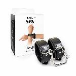 Наручники із екошкіри Art of Sex - Handcuffs Emoji, колір чорний - мініатюра 4
